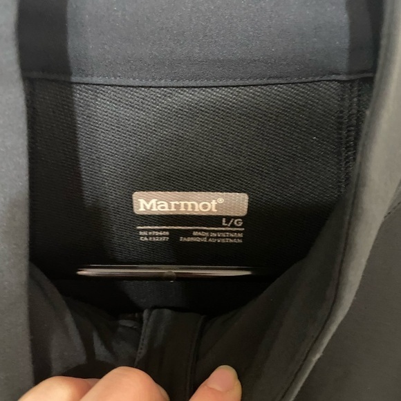 Marmot men’s jacket black softshell windproof hiking camping outdoors active L - Picture 6 of 14